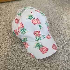 Pink pineapple baseball cap